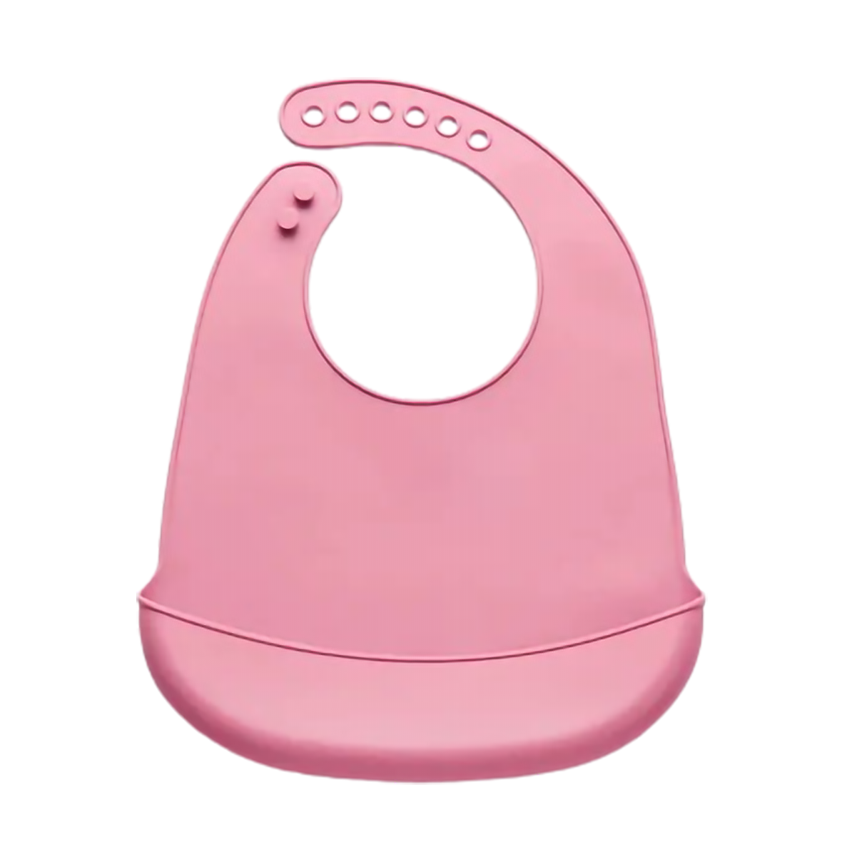 Bavoir réglable avec Bac récupérateur Silicone Orange